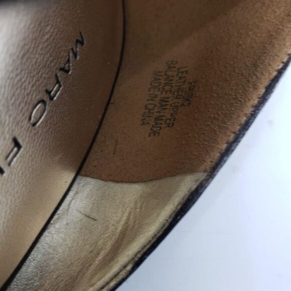 MARC FISHER women's 6 brown D'orsay pointy toe heels - Picture 7 of 10